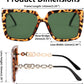 商品图片 112 | B08HVPGJW5 | FEISEDY Sunglasses Womens Trendy, Oversized Square Shades, Pearl Inlay Cat Eye Frame UV400 Protection B2625