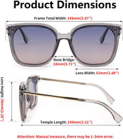 ÉÌƷͼƬ 14 | B0BB2BM9KF | FEISEDY Sunglasses Womens, Oversized Retro Square Polarized Sunglasses, Trendy Shades UV400 B2901