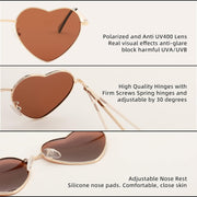 ÉÌƷͼƬ 39 | B0BP6HX1R6 | FEISEDY Polarized Heart Sunglasses Women Men Metal Frame Cute Lovely Glasses UV400 Protection B2375