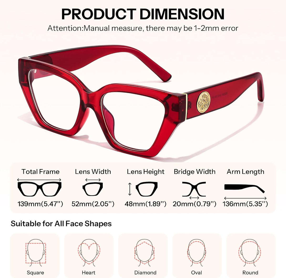 ÉÌƷͼƬ 34 | B0GQZ778YS | FEISEDY Women Cat Eye Blue Light Blocking Glasses for Women B0350