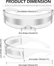 ÉÌƷͼƬ 47 | B08THY8CBQ | FEISEDY 80s Futuristic Cyclops Cyber Visor Sunglasses Men Women Punk Style Cosplay B2740