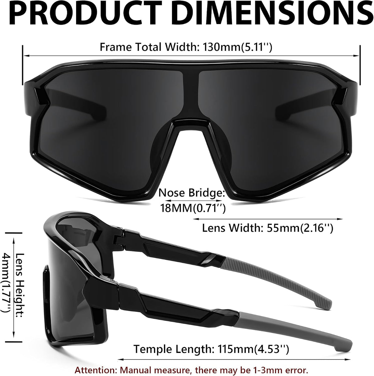 ÉÌƷͼƬ 6 | B0D73JNPNN | FEISEDY Kids Sunglasses Polarized Youth Baseball Sunglasses Sports Cycling Glasses for Boys Girls Age 4-8 B0183