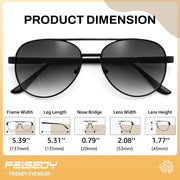 ÉÌƷͼƬ 11 | B0G1BRNH4D | FEISEDY Metal Aviator Bifocal Reader Sunglasses for Men B0335