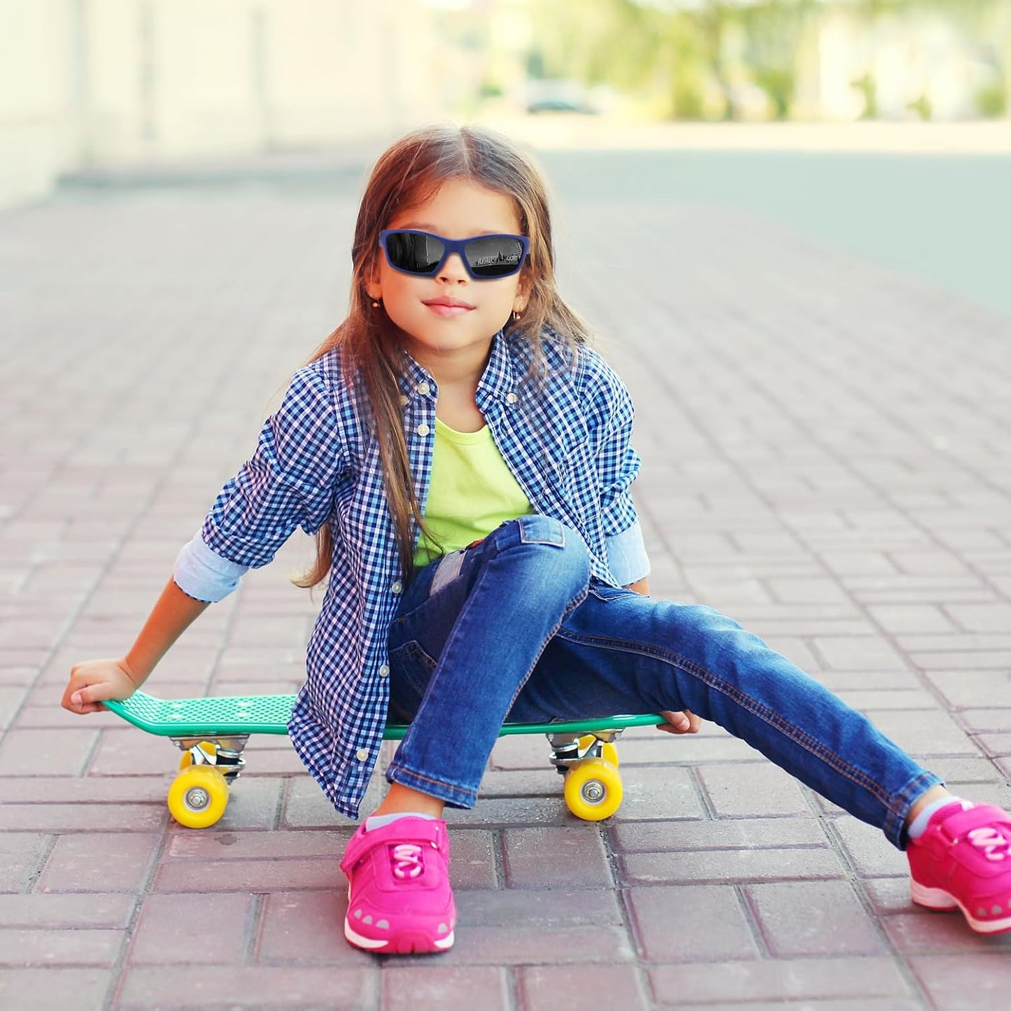 商品图片 23 | B0D1GDXPL3 | FEISEDY Kids Polarized Sunglasses TR90 Sports Cycling Glasses UV400 for Boys Girls Age 3-10 B0160
