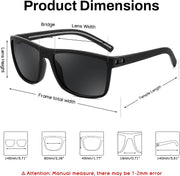 ÉÌƷͼƬ 6 | B0F8J2TQSK | FEISEDY Polarized Sunglasses for Men and Women Lightweight Frame Sun Glasses with UV400 Protection for Driving Fishing B0301