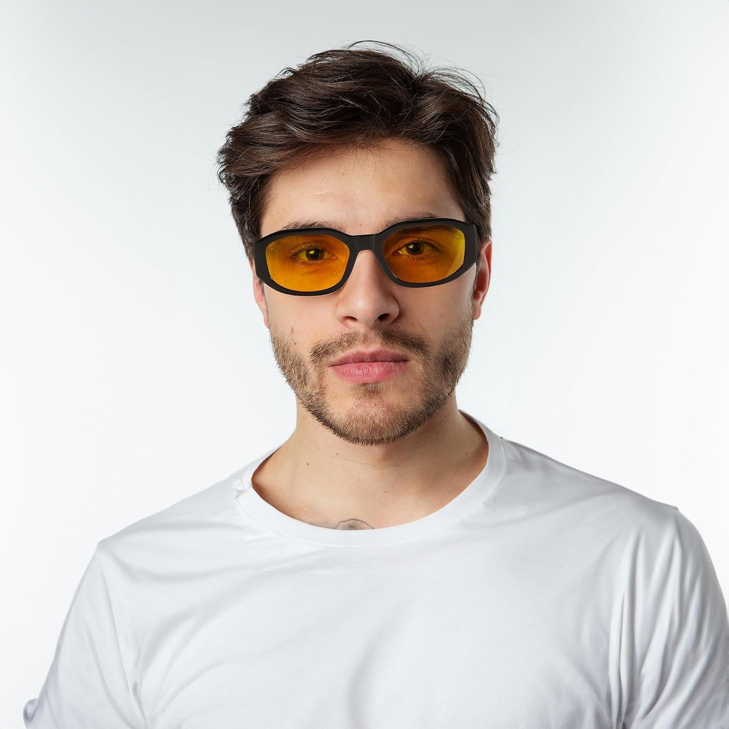 商品图片 67 | B0B5V7T75J | FEISEDY Retro Trendy Rectangle Sunglasses Women Men Narrow Shades B2322