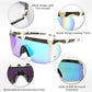 商品图片 44 | B096SD9GGG | FEISEDY Oversized Mirror Shield Sport 80s Sunglasses Ski Goggles Flat Top One Piece Futuristic Visor Women Men B2522
