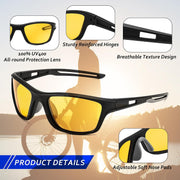 ÉÌƷͼƬ 25 | B0CTXW1SQG | FEISEDY Sports Polarized Sunglasses For Men Women Cycling Driving Fishing Running UV400 Protection B0125