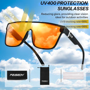 ÉÌƷͼƬ 22 | B0B2836HD6 | FEISEDY Sunglasses for Women Men, Fashion Mirrored Single Lens Shades