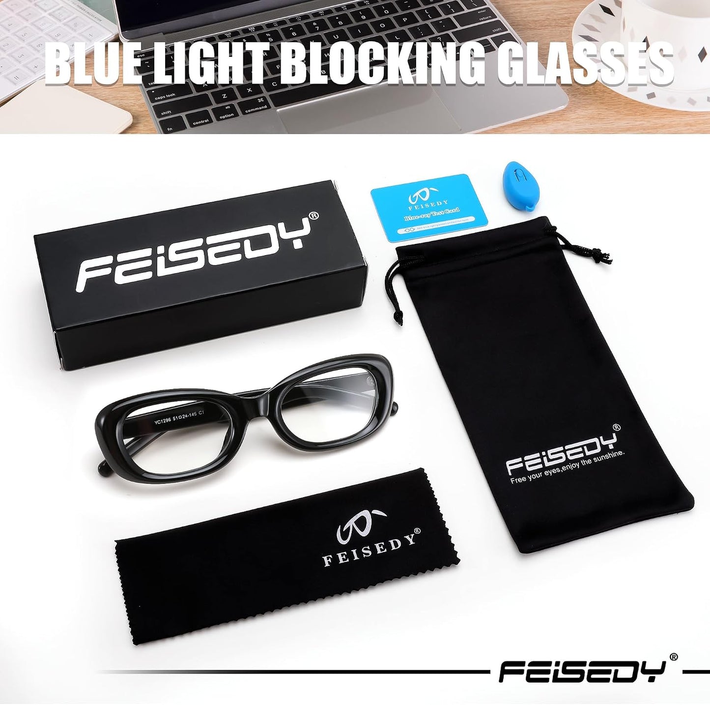 商品图片 33 | B0DD6M5F2B | FEISEDY Retro Oval Blue Light Blocking Glasses for Women Nerd Fake Glasses Y2k Small Eyewear Frame B0229