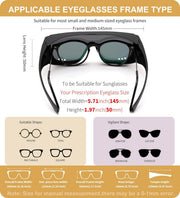 ÉÌƷͼƬ 32 | B0H2Z4Q1KM | FEISEDY Fit Over Glasses Polarized Sunglasses for Men Women B0456