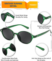 ÉÌƷͼƬ 18 | B0DTHVTKB5 | FEISEDY Retro Oval Sunglasses for Women 90s Narrow Round Lightweight Shades Y2k Trendy Sunnies B1171