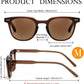 商品图片 11 | B0CSNK73XH | FEISEDY Round Reading Sunglasses for Men and Women Stylish Blue Light Blocking Readers B0113