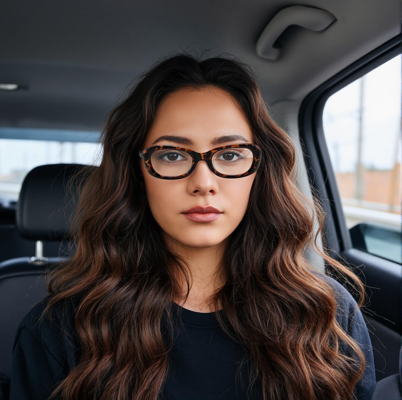 商品图片 20 | B0DD6M5F2B | FEISEDY Retro Oval Blue Light Blocking Glasses for Women Nerd Fake Glasses Y2k Small Eyewear Frame B0229