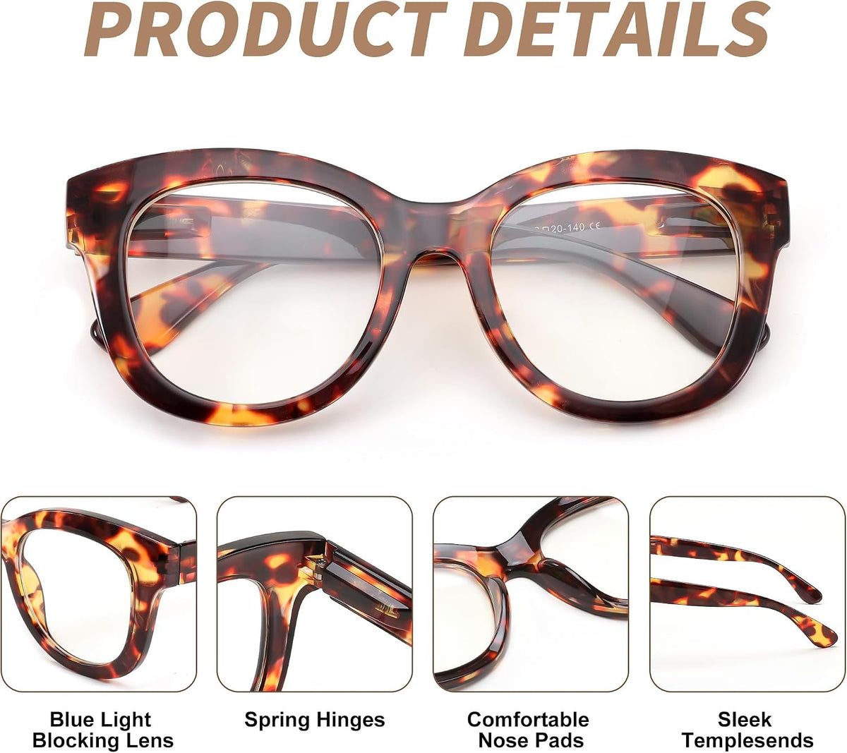 ÉÌƷͼƬ 30 | B0DSP9ZRGV | FEISEDY Retro Blue Light Glasses for Women Men, Thick Square Glasses Blue Light Blocking, Anti Glare Digital &Eyestrain B0278