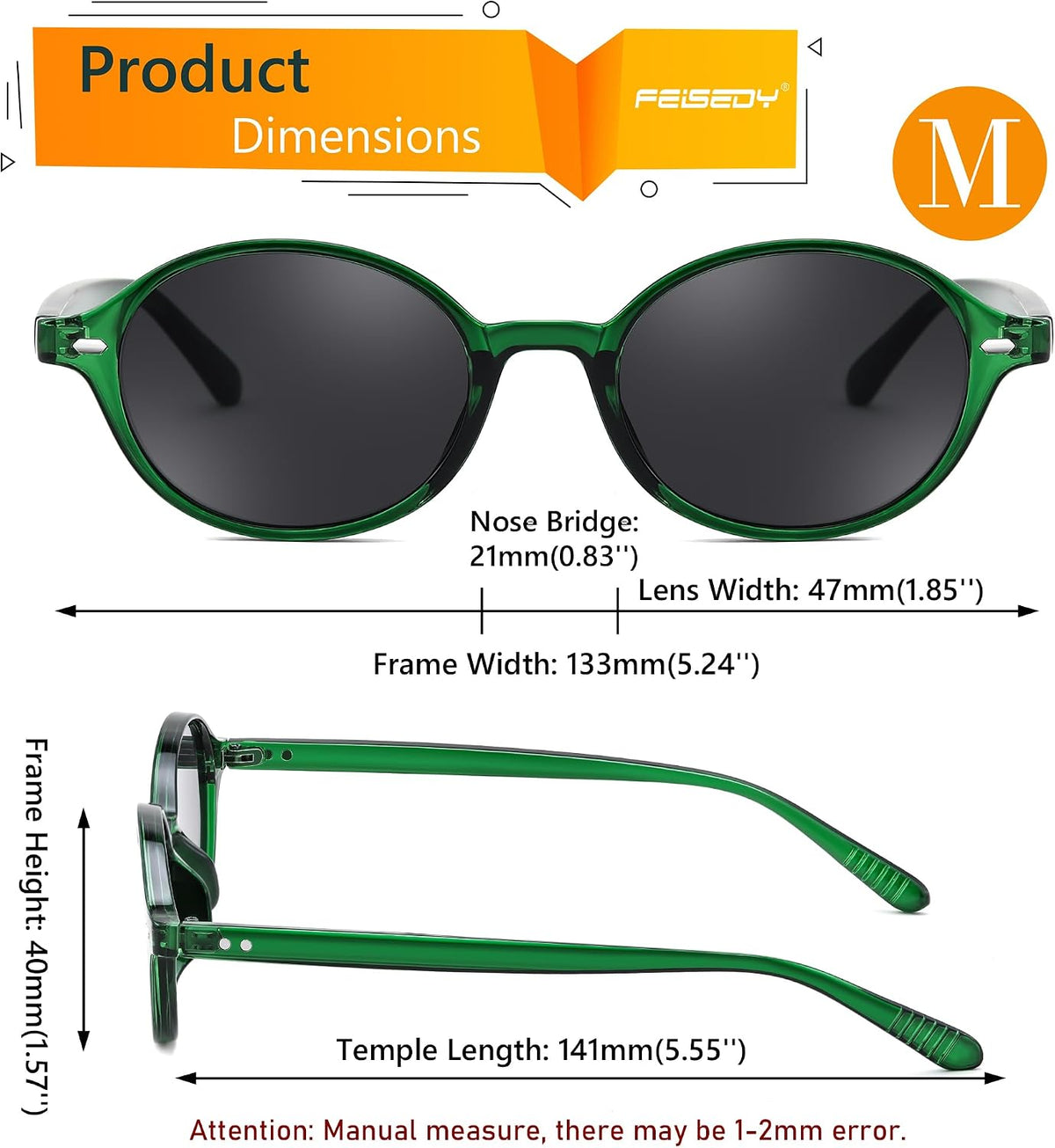 ÉÌƷͼƬ 20 | B0DTHVTKB5 | FEISEDY Retro Oval Sunglasses for Women 90s Narrow Round Lightweight Shades Y2k Trendy Sunnies B1171