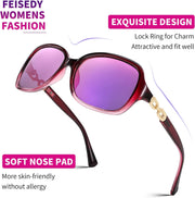 ÉÌƷͼƬ 29 | B08LPZDDKZ | FEISEDY Womens Polarized Sunglasses Square Wraparound Shades UV400 Mirrored Trendy Sun Glasses for Women B2526