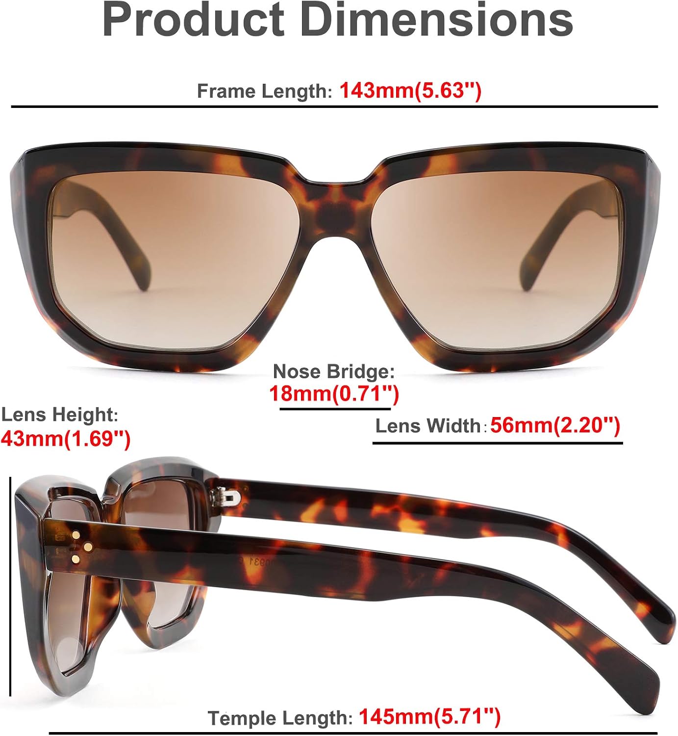 商品图片 20 | B08PD9KPH8 | FEISEDY Women Retro Square Sunglasses Trendy Shield Flat Top Shades B2717