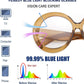 商品图片 5 | B0CQ26NQZS | FEISEDY Oversized Blue Light Blocking Glasses Women Men Retro Big Round Frame Eyewear Clear Lens Computer Glasses B2997