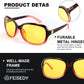 商品图片 51 | B081YY5RM3 | FEISEDY Classic Womens Night Glasses Driving Anti Glare Wrap Around Yellow Sunglasses B2548