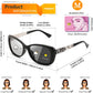 商品图片 51 | B0D2RBKKPD | FEISEDY Polarized Women Sunglasses Retro Shades Photochromic Lens Sparkling Crystal Sunglasses UV400 Protection B0144
