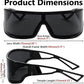 商品图片 27 | B0D3PKKSD9 | FEISEDY Trendy Futuristic Wrap Sunglasses Flat Top Mirrored One Piece Lens Reflective Sun Glasses for Women Men B0161