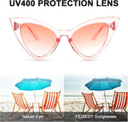 ÉÌƷͼƬ 11 | B09SPTCVBR | FEISEDY Retro Cat Eye Sunglasses for Women Fashion Vintage Cateye Sun Glasses B2235