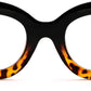 商品图片 10 | B0BGXNJFW2 | FEISEDY Retro Oversized Blue Light Blocking Reading Glasses Thick Frame Anti Glare Digital Eyestrain Readers B2980