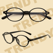 ÉÌƷͼƬ 4 | B0DJ4YNFXZ | FEISEDY Vintage Oval Blue Light Glasses for Women Men Stylish Lightweight 90s Eyeglasses Fake Nerd Y2k Eyewear Frame B0242