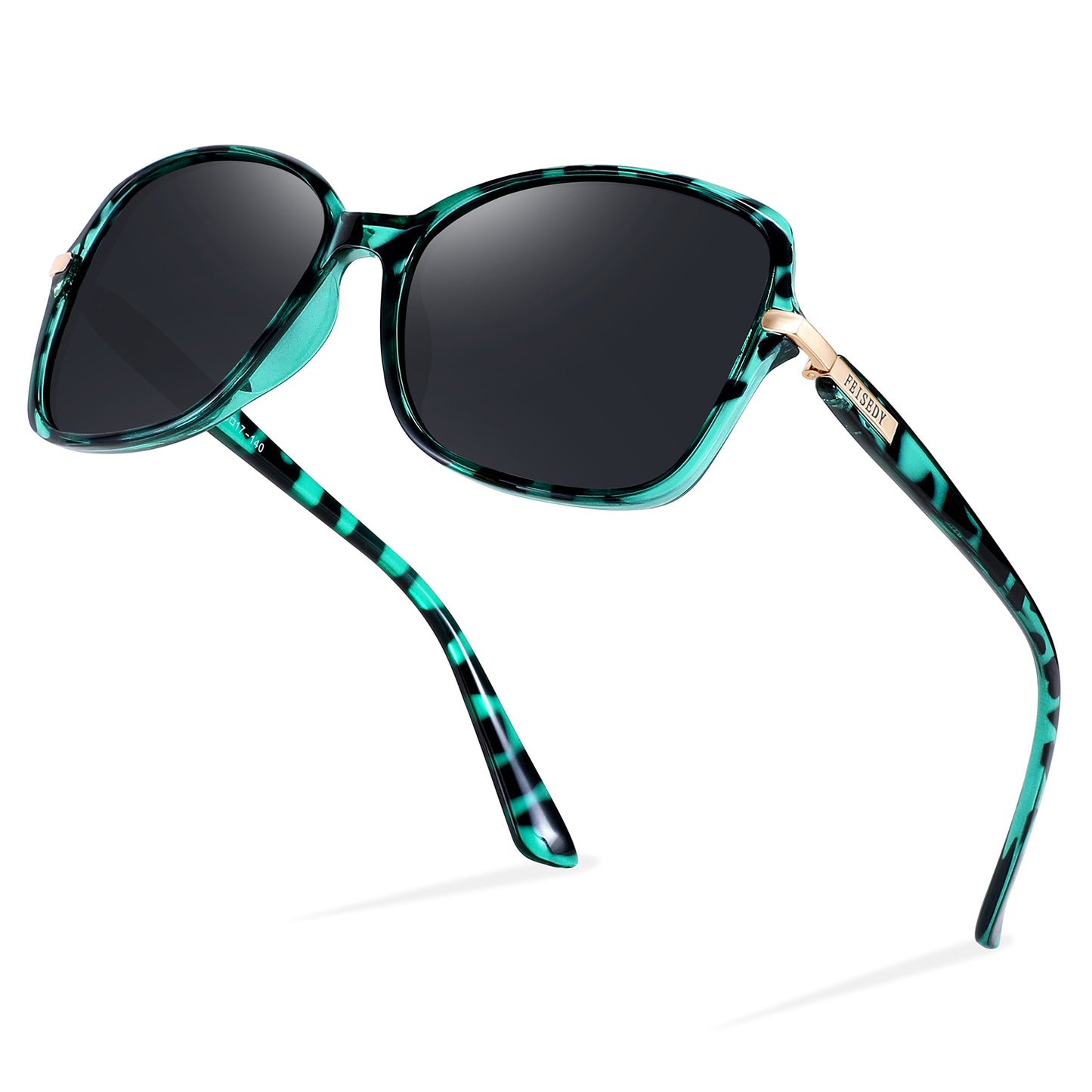 FEISEDY Womens Polarized Sunglasses, Trendy Elegant Colored Frame for Ladies, UV400 Protection B2760