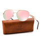 FEISEDY Retro Aviator Sunglasses for Women Men Metal Pilot Frame UV400 Protection Ladies Shades B0409