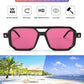 商品图片 183 | B09YTJ4FQZ | FEISEDY Vintage Square 70s Flat Aviator Sunglasses Women Men Classic Retro Stylish Frame UV400 Sunglasses B2622