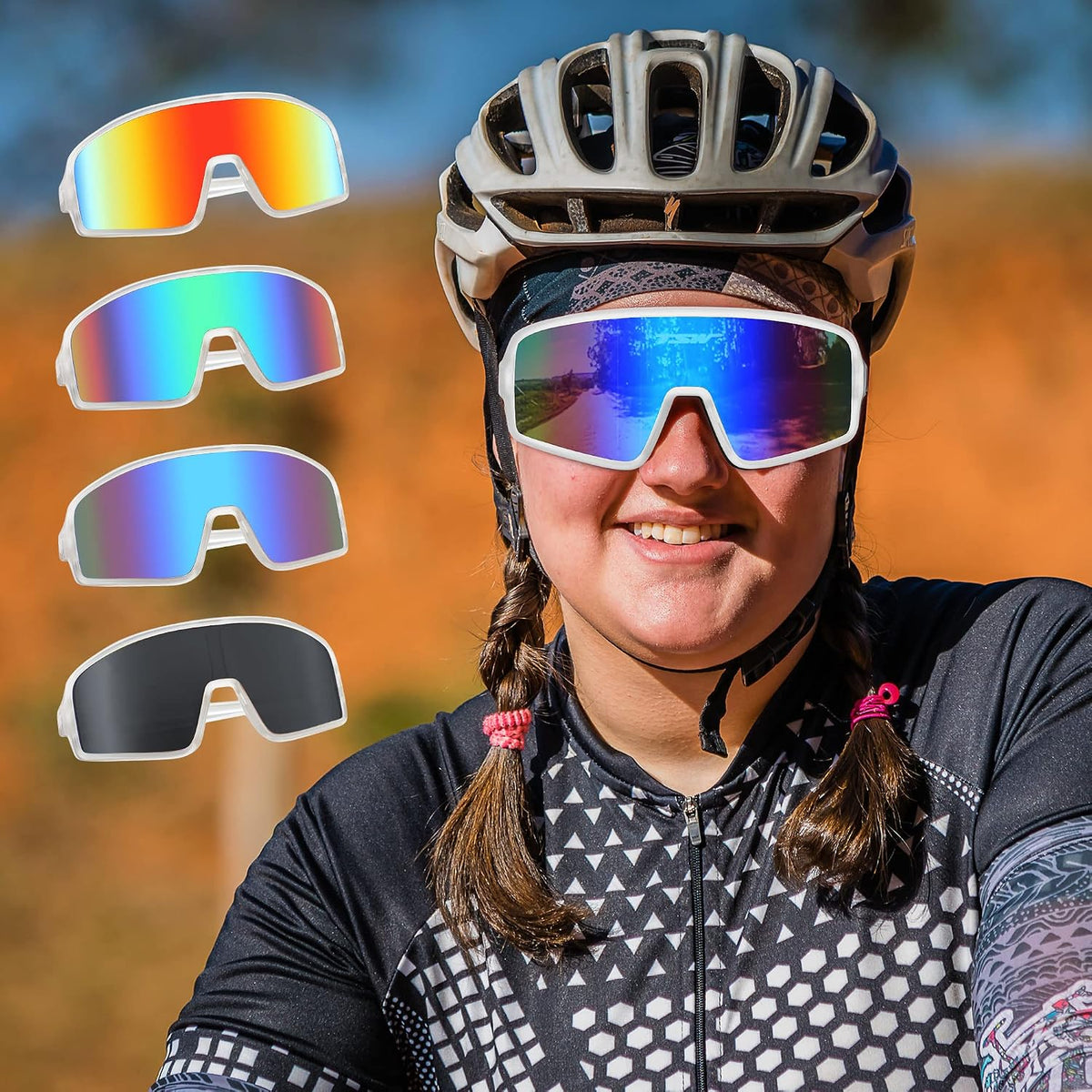 ÉÌƷͼƬ 11 | B0C5XNFKS9 | FEISEDY Men Women Sports Sunglasses Baseball Sun Glasses Cycling Fishing Running Trekking 80s 90s Youth Visor UV400 B2962