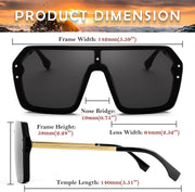 ÉÌƷͼƬ 19 | B0854JYPB2 | FEISEDY Classic Siamese One Piece Sunglasses Nice Rimless Stylish Retro Design for Women Men B2574