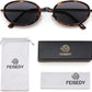 商品图片 42 | B0H2XM1HNJ | FEISEDY 90s Retro Oval Cat Eye Sunglasses UV400 Small Face B0450