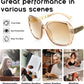 商品图片 5 | B09ZP8KJL4 | FEISEDY Women Square Reading Sunglasses Sparkling Composite Shiny Frame Sun Reader Glasses B2923