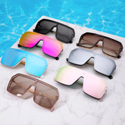 ÉÌƷͼƬ 8 | B0854JYPB2 | FEISEDY Classic Siamese One Piece Sunglasses Nice Rimless Stylish Retro Design for Women Men B2574