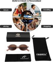 ÉÌƷͼƬ 135 | B0DTHVTKB5 | FEISEDY Retro Oval Sunglasses for Women 90s Narrow Round Lightweight Shades Y2k Trendy Sunnies B1171