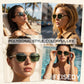 商品图片 10 | B0GY42ZV46 | FEISEDY Women and Men UV400 Protection Sunglasses, Polygon Square Metal Frame Retro Stylish Shades B0452
