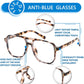 商品图片 13 | B0C6ZZXZ3F | FEISEDY Blue Light Glasses for Women Men Oversized Pilot Lightweight B2866