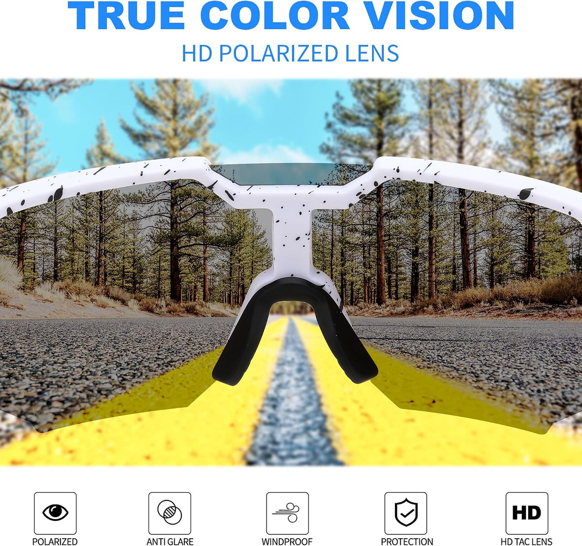 ÉÌƷͼƬ 33 | B0DPX8G9RG | FEISEDY Polarized Sports Sunglasses for Men and Women,UV400 Baseball Sunglasses Youth Cycling Softball Goggles B0206
