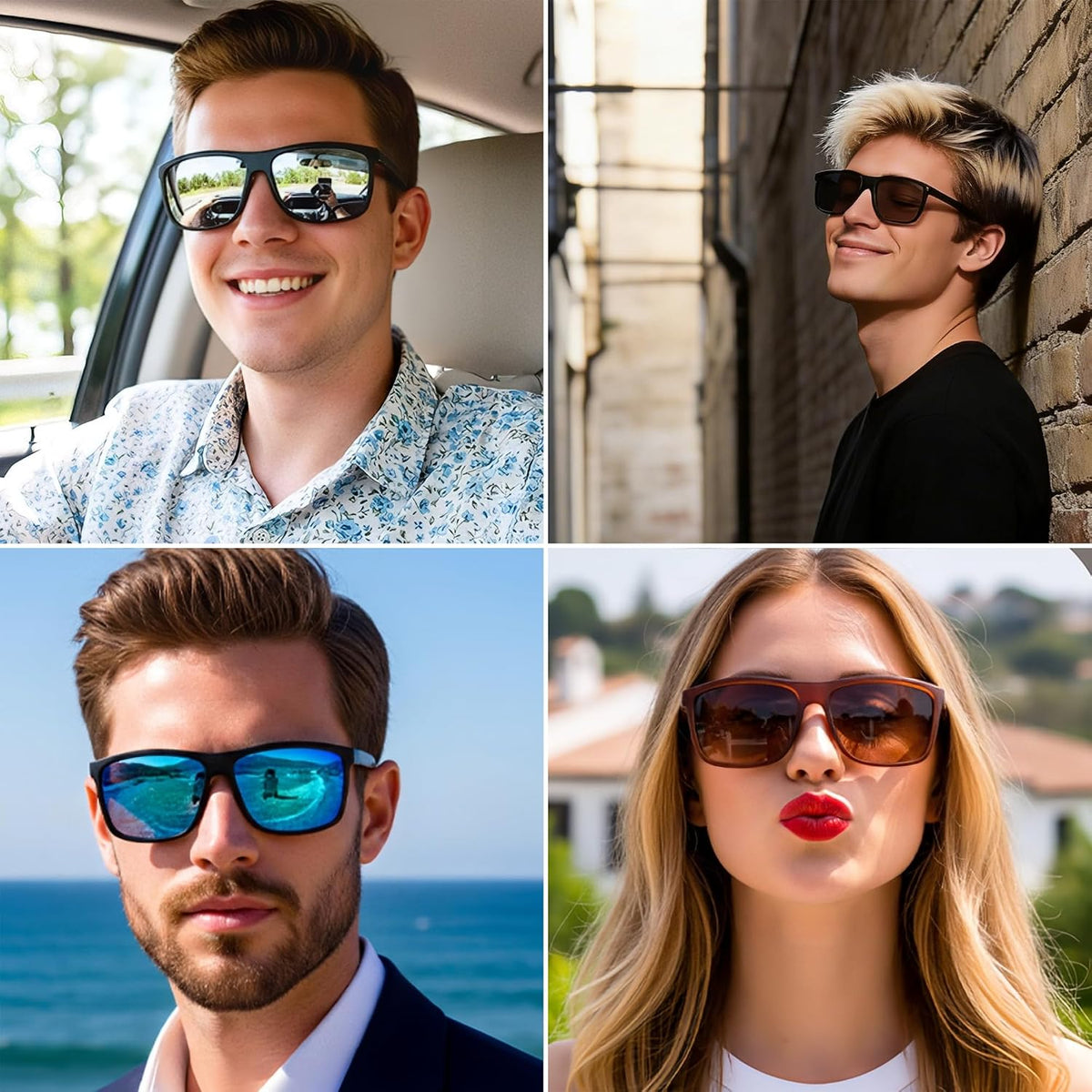 ÉÌƷͼƬ 11 | B0FPM4P9VL | FEISEDY Square Polarized Sunglasses For Men Women B0322