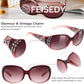 商品图片 43 | B0FZT6D16L | FEISEDY Women's Polarized Sunglasses Wrap Around Rhinestone Design Fashion Sunnies UV400 Protection B1091