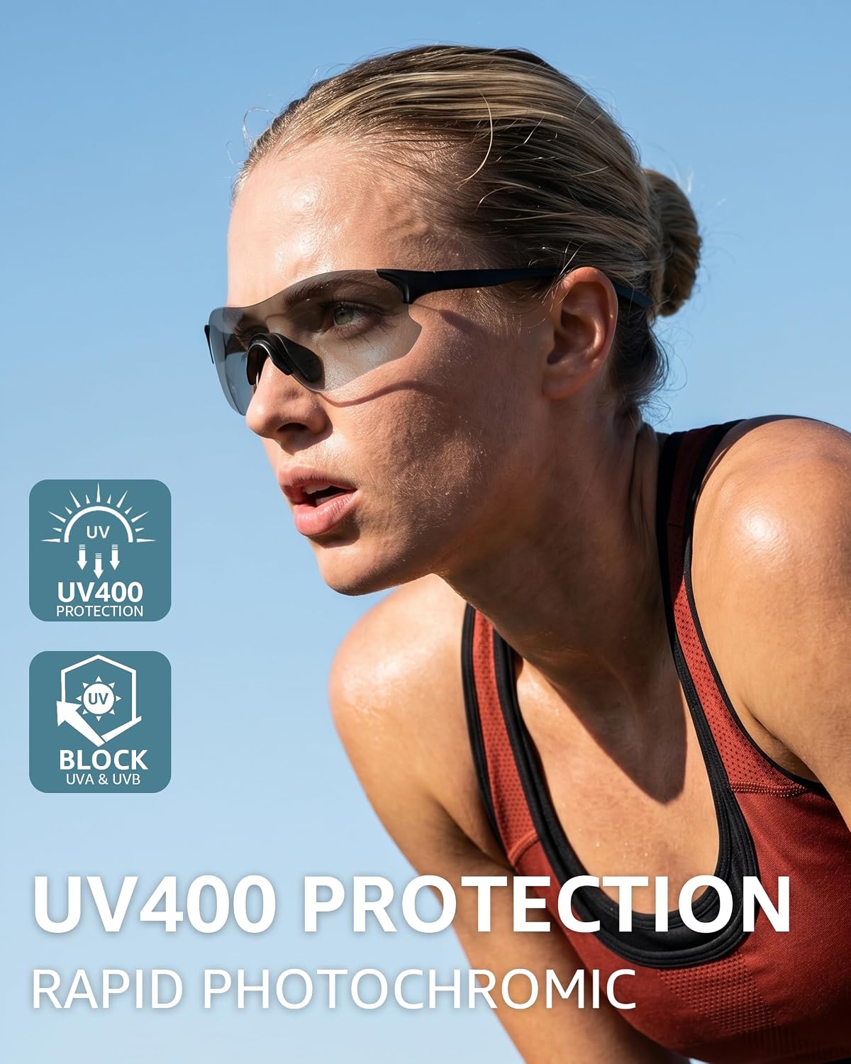ÉÌƷͼƬ 8 | B0H2HH82Q3 | FEISEDY Photochromic Cycling Glasses UV400 for Men Women B0451