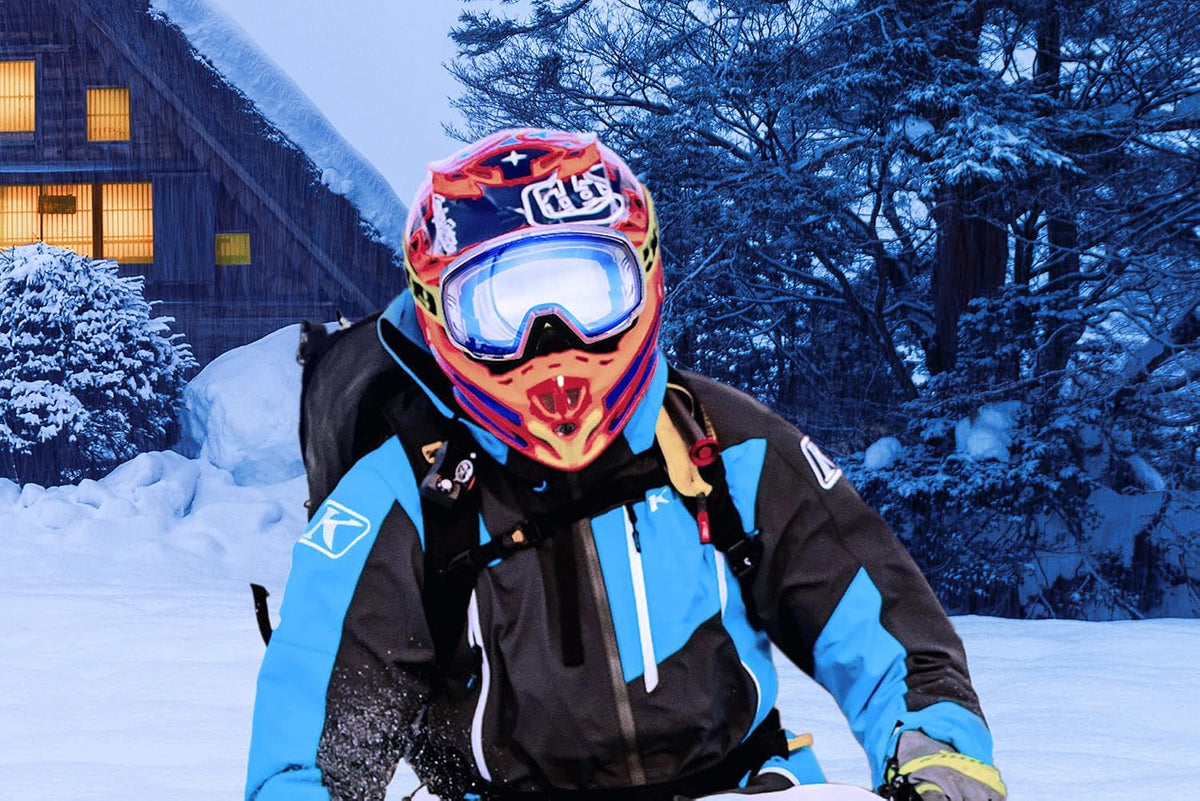 商品图片 15 | B0GHRB6WCQ | FEISEDY Ski Goggles, OTG Snow Sport Goggles for Adult Youth, Anti-Fog UV400 Protection Bendable Dual-Lenses B2961