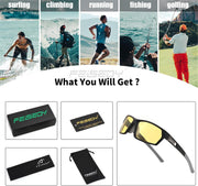ÉÌƷͼƬ 42 | B0CWV23RCP | FEISEDY Polarized Sports Sunglasses for Men Women Youth Baseball Cycling Running Glasses UV400 Protection B0135