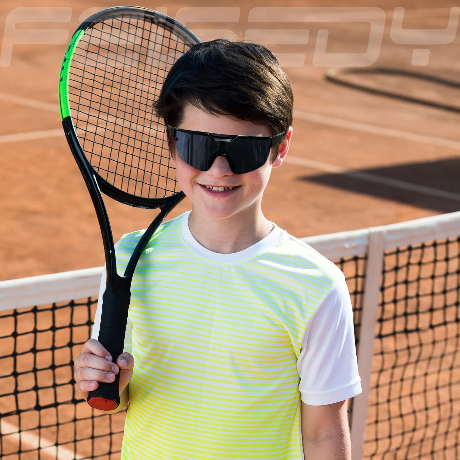 商品图片 10 | B0DBVLTVQD | FEISEDY Kids Sunglasses Youth Baseball Sun Glasses, UV400 Sports Cycling Softball Sunglasses for Adult Boys Girls B0227