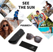 ÉÌƷͼƬ 73 | B0871BKMTN | FEISEDY Oversized Polarized Sunglasses - UV400 Protection, Square Fashion Sun Glasses for Outdoor & Daily B2600