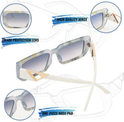 ÉÌƷͼƬ 19 | B0BP7NZR55 | FEISEDY Small Fashion Square Sunglasses for Women Men 90s Vintage Rectangle Sunglasses B2972
