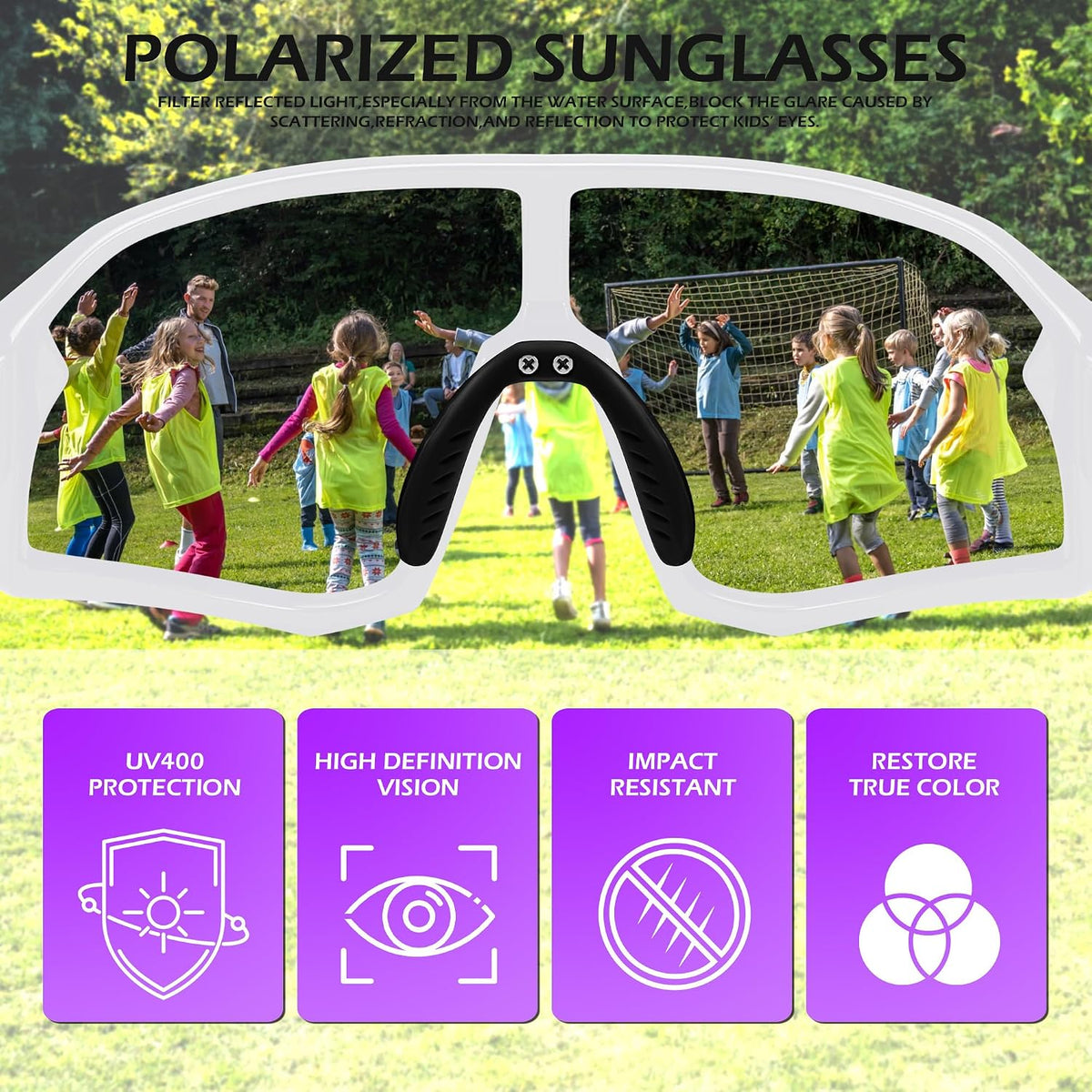 ÉÌƷͼƬ 45 | B0D73JNPNN | FEISEDY Kids Sunglasses Polarized Youth Baseball Sunglasses Sports Cycling Glasses for Boys Girls Age 4-8 B0183